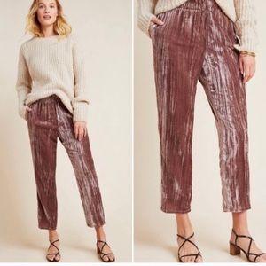 Velvet like pants from Anthropology